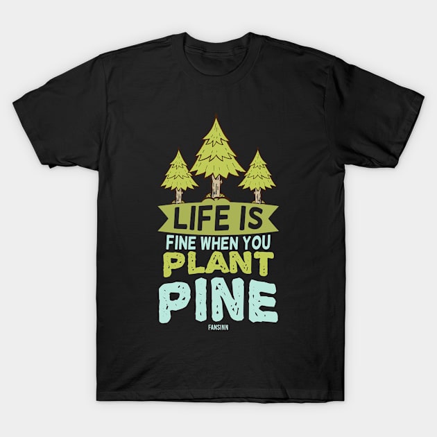 Conifer fir spruce forest wood T-Shirt by fansinn